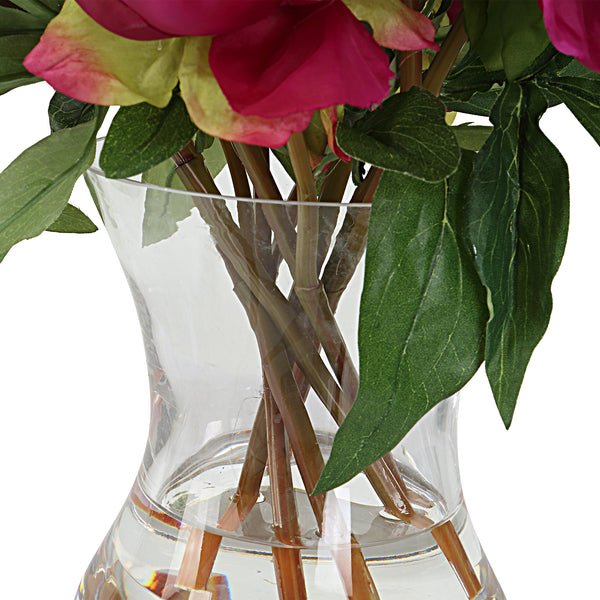 Uttermost Prima Peony Bouquet 60195 POLYESTER,PLASTIC,IRON,GLASS