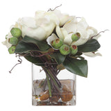 Uttermost Dobbins Magnolia Bouquet 60197 POLYFOAM,PLASTIC,STONE,IRON,GLASS