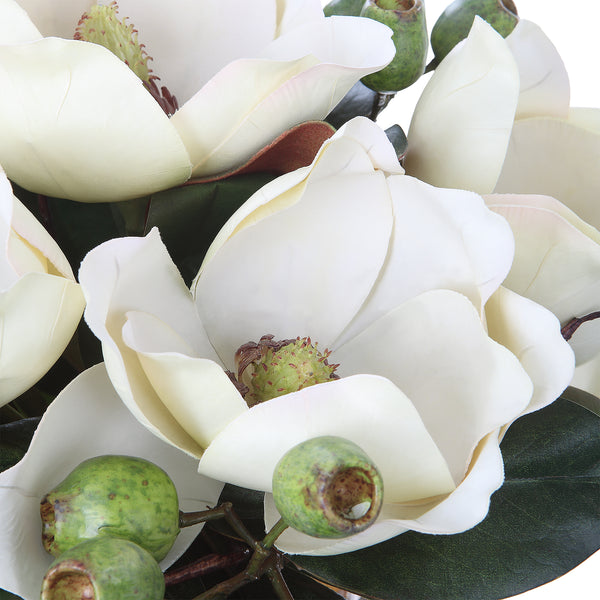 Uttermost Dobbins Magnolia Bouquet 60197 POLYFOAM,PLASTIC,STONE,IRON,GLASS