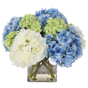 Uttermost Providence Hydrangea Bouquet 60200 POLYESTER,PLASTIC,IRON,GLASS