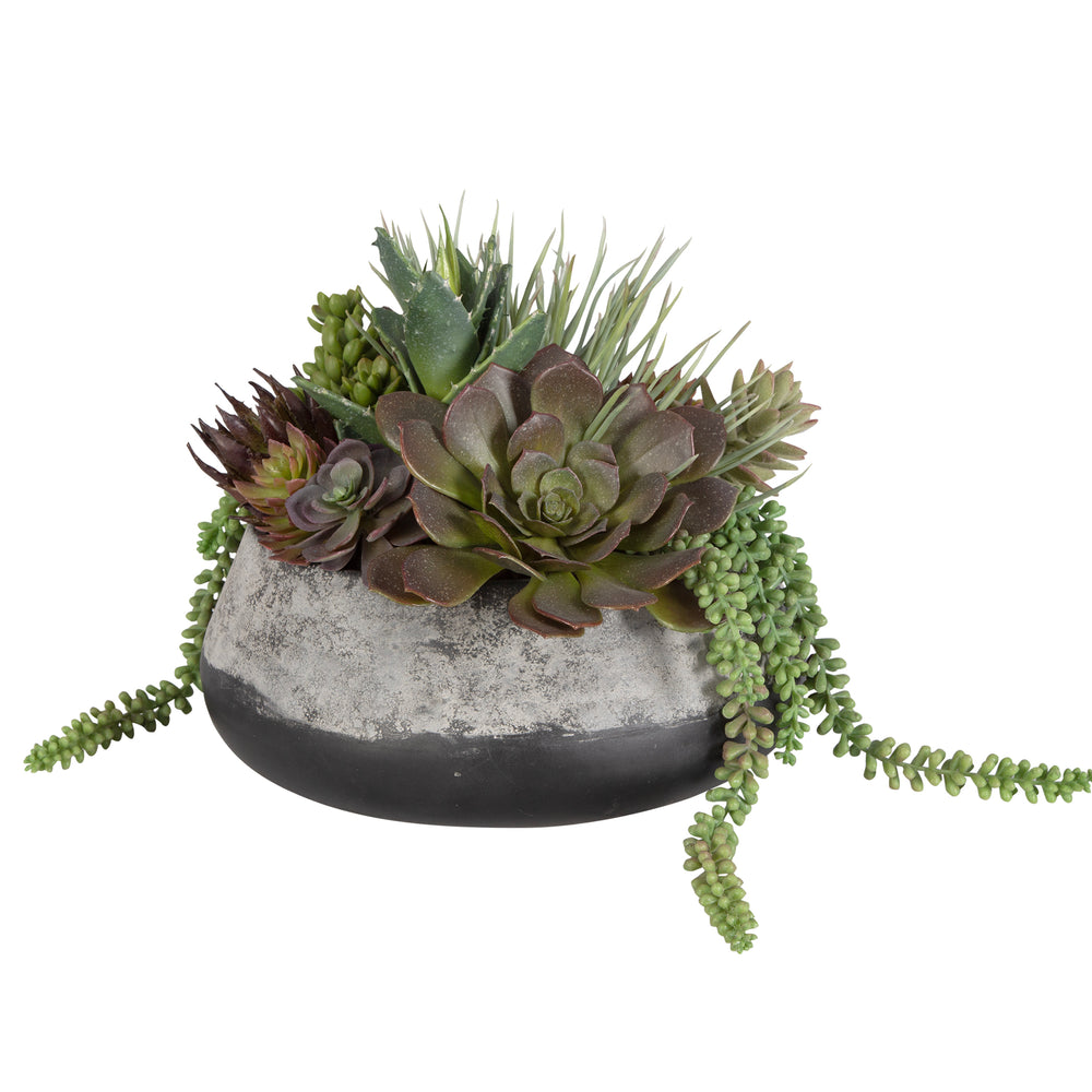 Uttermost Yuma Succulent Centerpiece 60214 PLASTIC, CEMENT, FOAM, GLUE, IRON