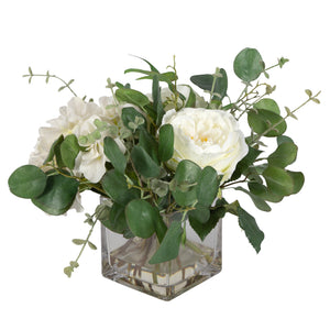 Uttermost Rosewood Garden Bouquet 60216 POLY, PLASTIC, IRON, GLASS, GLUE