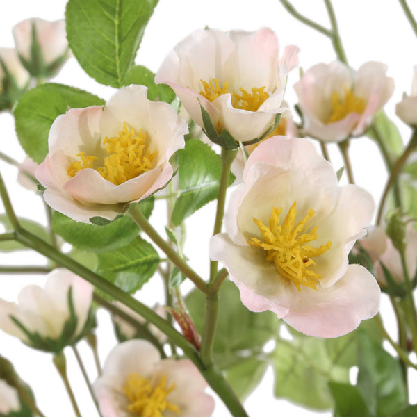 Uttermost Tranquility Lenten Rose Bouquets Set Of 2 - Elegant Hellebore Decor With Glass Jars Green,Pink,Yellow Polyester,Plastic,Iron Wire & Glass 60251