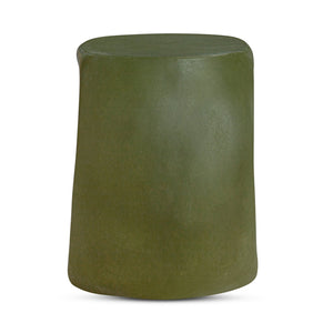 Moe's Home Albers Sculptural Outdoor Stool - Contemporary Comfort In Fiber-reinforced Natural Concrete Design Green Fibre Reinforced Natural Concrete Bq-1056-16