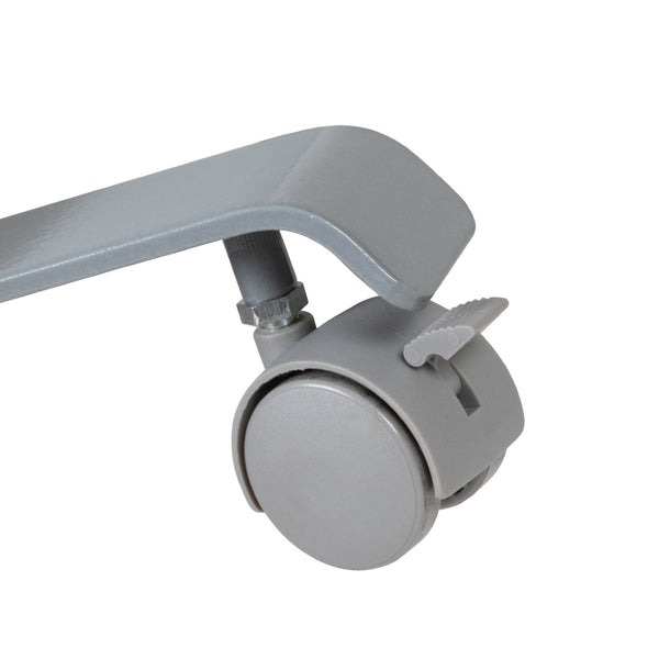 English Elm Raisley Transparent Acrylic Mobile Partition - 3-Section Room Divider with Lockable Casters, 72"H BR-PTT001-3-AC-90183-GG