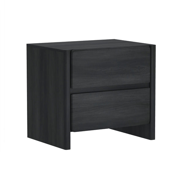 Manhattan Comfort Linda Modern 2-piece Dresser And Nightstand Set For Effortless Style And Streamlined Storage Solutions Charcoal Grey Mdp Br1658-1