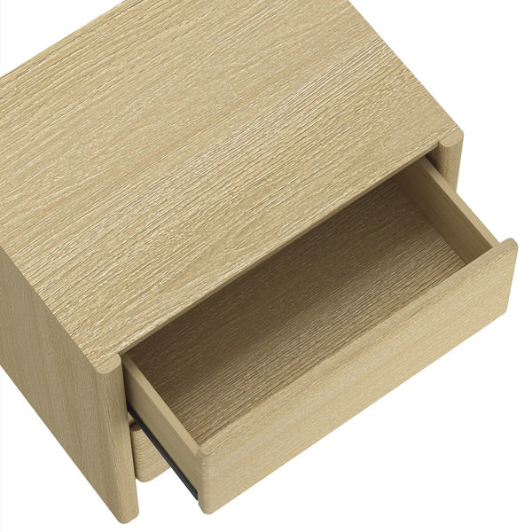 Manhattan Comfort Linda Modern 2-piece Dresser And Nightstand Set For Effortless Style And Streamlined Storage Solutions Natural Oak Mdp Br1658-2