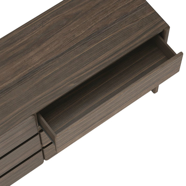 Manhattan Comfort Linda Modern 2-piece Dresser And Nightstand Set For Effortless Style And Streamlined Storage Solutions Walnut Brown Mdp Br1658-3