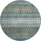 Dalyn Rugs Brisbane BR1 Machine Made 100% Polyester Bohemian Rug Mineral Blue 8' x 8' BR1MB8RO
