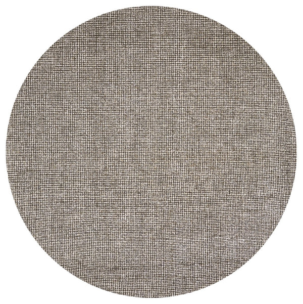 Rizzy Brindleton BR360A Hand Tufted Casual/Transitional Wool Rug Brown/Ivory 8' x 8' Round