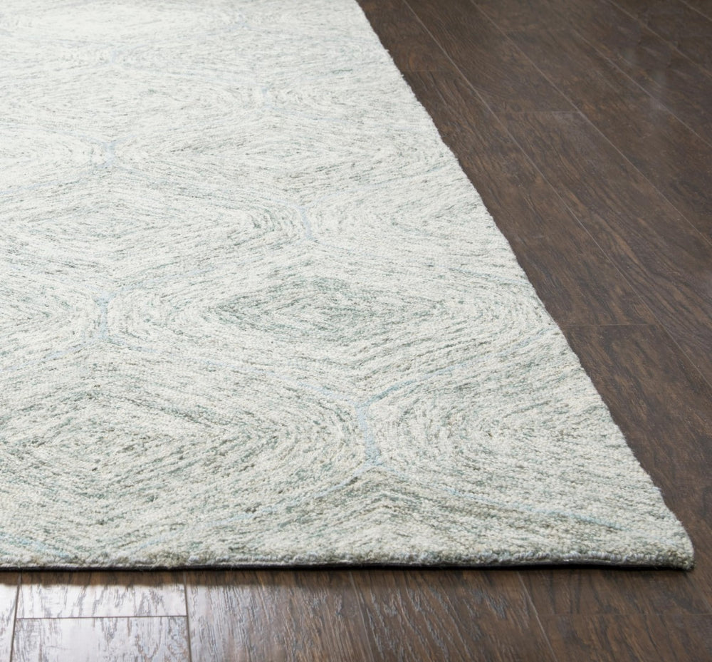 Rizzy Brindleton BR364A Hand Tufted Casual/Transitional Wool Rug Green 2'6" x 8'