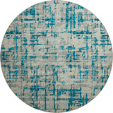 Dalyn Rugs Brisbane BR5 Machine Made 100% Polyester Contemporary Rug Teal 8' x 8' BR5TE8RO