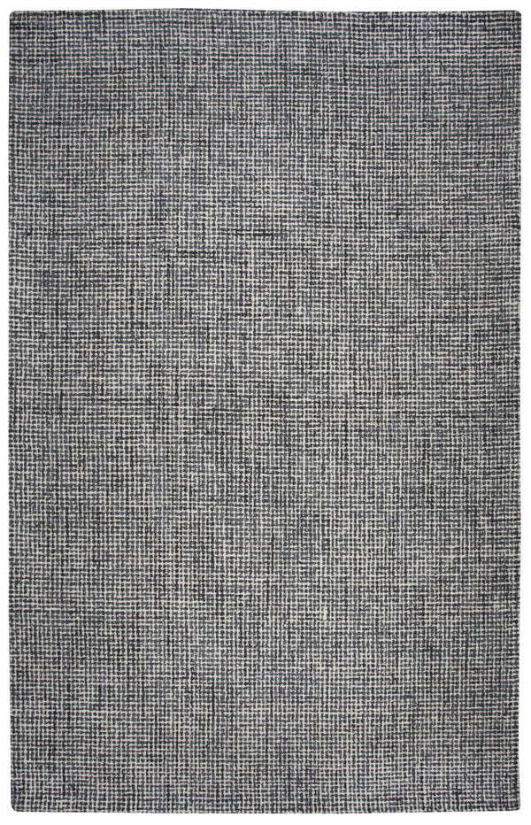 Rizzy Brindleton BR791A Hand Tufted Casual/Transitional Wool Rug Black/Ivory 9' x 12'