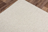Rizzy Brindleton BR859A Hand Tufted Casual/Transitional Wool Rug Ivory/White 9' x 12'