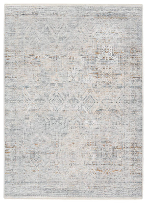 Jaipur Living Jaipur Living Nala Distressed Medallion Polyester Rug for Transitional Spaces Light Gray 4'X6' RUG152719