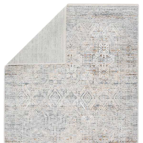 Jaipur Living Jaipur Living Nala Distressed Medallion Polyester Rug for Transitional Spaces Light Gray 4'X6' RUG152719
