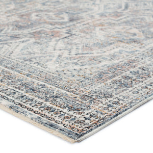 Jaipur Living Jaipur Living Nala Distressed Medallion Polyester Rug for Transitional Spaces Blue 9'X12'4" RUG152730
