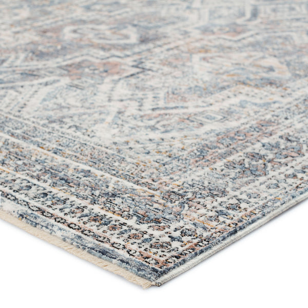 Jaipur Living Jaipur Living Nala Distressed Medallion Polyester Rug for Transitional Spaces Blue 9'X12'4" RUG152730