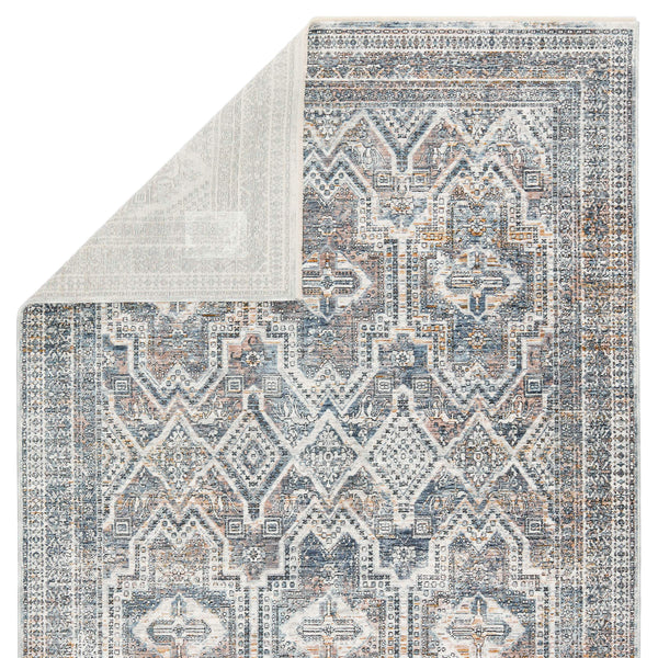Jaipur Living Jaipur Living Nala Distressed Medallion Polyester Rug for Transitional Spaces Blue 9'X12'4" RUG152730