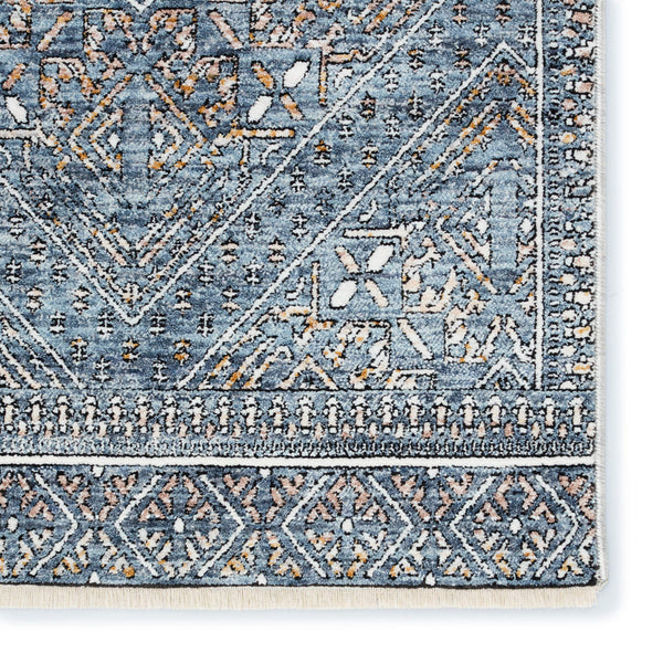 Jaipur Living Jaipur Living Talos Distressed Trellis Polyester Area Rug for Rooms Blue 3'X10' RUG152735