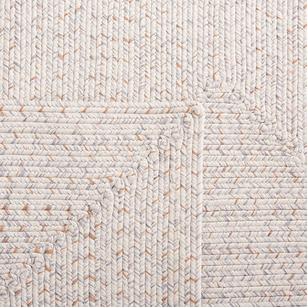 Safavieh Braided Elegance: Hand-woven Ivory And Light Grey Runner Rug For Sophisticated Hallways And Entryways Ivory ,Light Grey Polypropylene Pile Bra201a-220