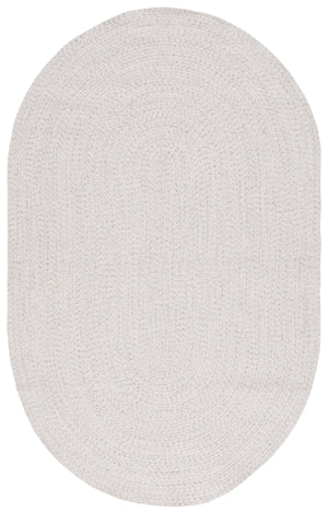 Safavieh Braided Handwoven 6X8 Ivory Light Grey Coastal Rug – Low-Profile Polypropylene, Durable & Washable BRA201A-68