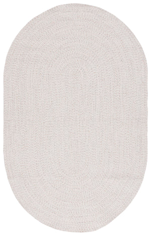 Safavieh Braided Handwoven Area Rug - Timeless Ivory And Light Grey Design For Elegant Home Decor Spaces Ivory ,Light Grey Polypropylene Pile Bra201a-5sq