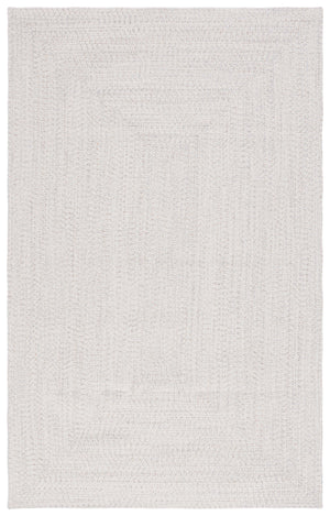 Safavieh Braided Handwoven 6X8 Ivory Light Grey Coastal Rug – Low-Profile Polypropylene, Durable & Washable BRA201A-68