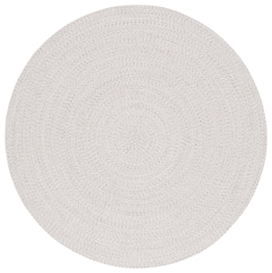 Safavieh Braided Elegance: Hand-woven Ivory And Light Grey Runner Rug For Sophisticated Hallways And Entryways Ivory ,Light Grey Polypropylene Pile Bra201a-220