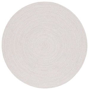 Safavieh Braided Handwoven Area Rug - Timeless Ivory And Light Grey Design For Elegant Home Decor Spaces Ivory ,Light Grey Polypropylene Pile Bra201a-5sq