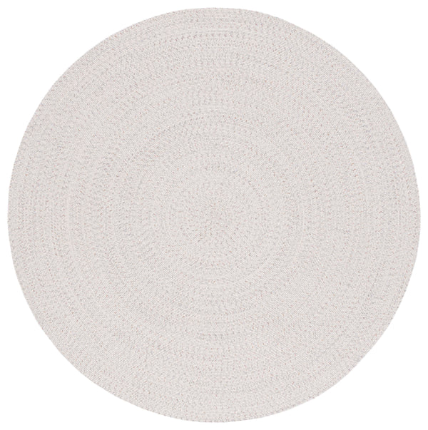 Safavieh Braided Handwoven 6X8 Ivory Light Grey Coastal Rug – Low-Profile Polypropylene, Durable & Washable BRA201A-68