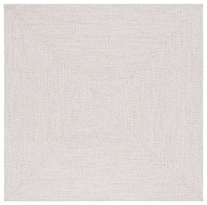Safavieh Braided Handwoven Area Rug - Timeless Ivory And Light Grey Design For Elegant Home Decor Spaces Ivory ,Light Grey Polypropylene Pile Bra201a-5sq