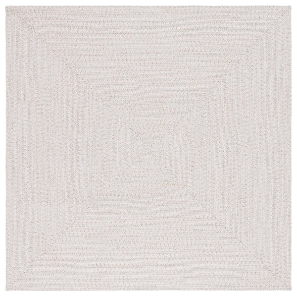 Safavieh Braided Handwoven Area Rug - Timeless Ivory And Light Grey Design For Elegant Home Decor Spaces Ivory ,Light Grey Polypropylene Pile Bra201a-5sq