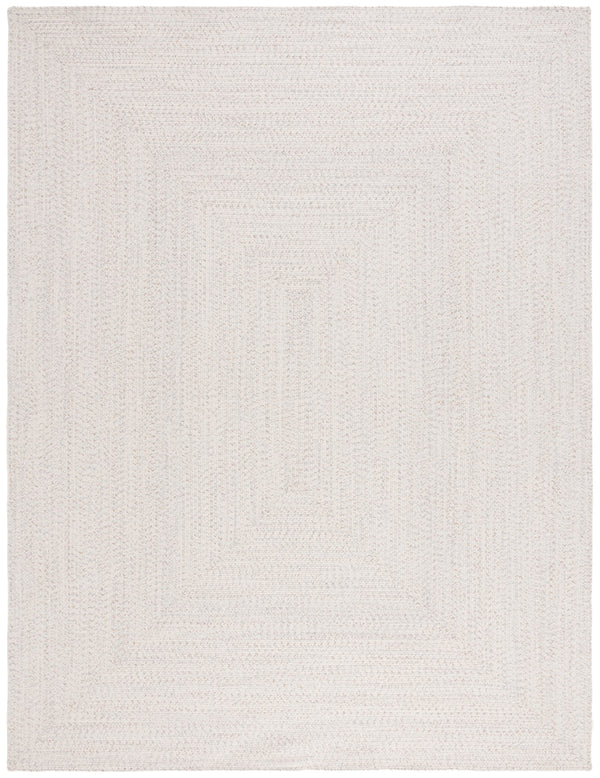 Safavieh Braided Elegance: Hand-woven Ivory And Light Grey Runner Rug For Sophisticated Hallways And Entryways Ivory ,Light Grey Polypropylene Pile Bra201a-220