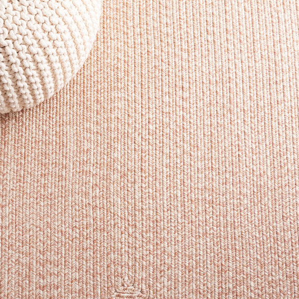 Safavieh Braided Elegance: Hand-woven Ivory And Light Grey Runner Rug For Sophisticated Hallways And Entryways Natural Polypropylene Pile Bra201b-8sq