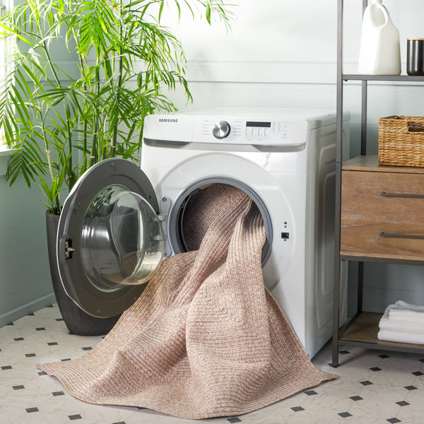 Safavieh Braided Elegance: Hand-woven Ivory And Light Grey Runner Rug For Sophisticated Hallways And Entryways Natural Polypropylene Pile Bra201b-8sq