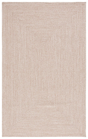 Safavieh Braided Elegance: Hand-woven Ivory And Light Grey Runner Rug For Sophisticated Hallways And Entryways Natural Polypropylene Pile Bra201b-8sq