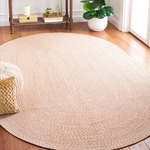 Safavieh Braided Hand-Woven Natural 3'X3' Square Rug — Low-Profile Polypropylene, Stain & Fade Resistant Accent BRA201B-3SQ