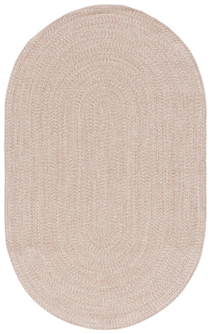 Safavieh Braided Elegance: Hand-woven Ivory And Light Grey Runner Rug For Sophisticated Hallways And Entryways Natural Polypropylene Pile Bra201b-8sq