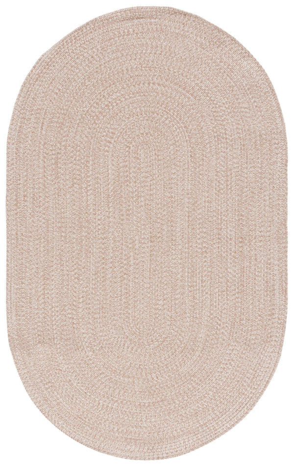 Safavieh Braided Elegance: Hand-woven Ivory And Light Grey Runner Rug For Sophisticated Hallways And Entryways Natural Polypropylene Pile Bra201b-8sq