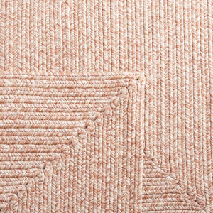 Safavieh Braided Hand Woven Polypropylene Round Rug Neutral Farmhouse Accent for Living Rooms Natural 5' Square BRA201B-5SQ
