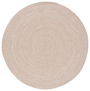 Safavieh Braided Elegance: Hand-woven Ivory And Light Grey Runner Rug For Sophisticated Hallways And Entryways Natural Polypropylene Pile Bra201b-8sq