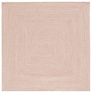 Safavieh Braided Handwoven Area Rug - Timeless Ivory And Light Grey Design For Elegant Home Decor Spaces Natural Polypropylene Pile Bra201b-7sq