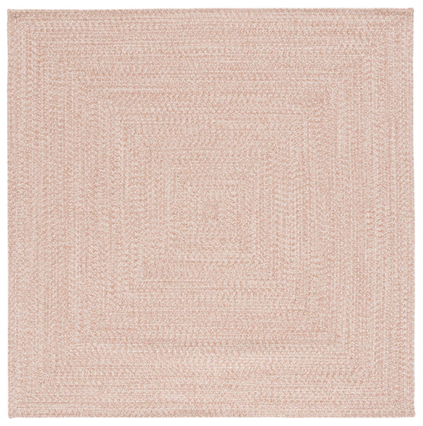 Safavieh Braided Handwoven Area Rug - Timeless Ivory And Light Grey Design For Elegant Home Decor Spaces Natural Polypropylene Pile Bra201b-7sq