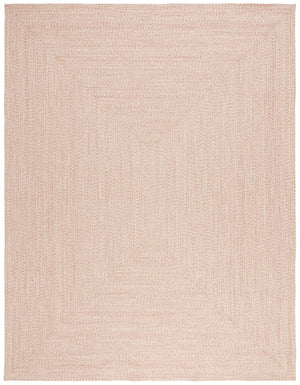Safavieh Braided Elegance: Hand-woven Ivory And Light Grey Runner Rug For Sophisticated Hallways And Entryways Natural Polypropylene Pile Bra201b-8sq