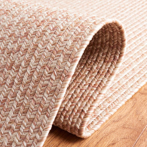 Safavieh Braided Hand Woven Polypropylene Round Rug Neutral Farmhouse Accent for Living Rooms Natural 9' Square BRA201B-9SQ