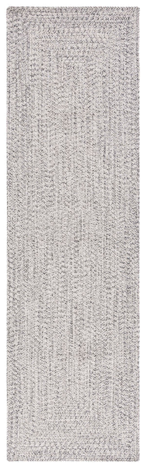 Safavieh Braided Handwoven Area Rug - Timeless Ivory And Light Grey Design For Elegant Home Decor Spaces Grey ,Ivory Polypropylene Pile Bra201f-5sq
