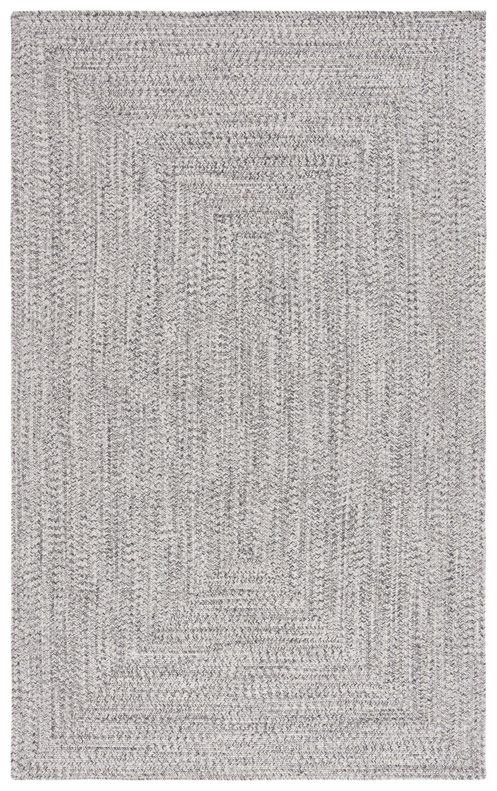 Safavieh Braided Elegance: Hand-woven Ivory And Light Grey Runner Rug For Sophisticated Hallways And Entryways Grey ,Ivory Polypropylene Pile Bra201f-8r