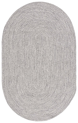 Safavieh Braided Elegance: Hand-woven Ivory And Light Grey Runner Rug For Sophisticated Hallways And Entryways Grey ,Ivory Polypropylene Pile Bra201f-8r