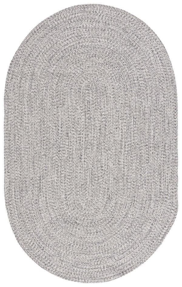 Safavieh Braided Elegance: Hand-woven Ivory And Light Grey Runner Rug For Sophisticated Hallways And Entryways Grey ,Ivory Polypropylene Pile Bra201f-8r